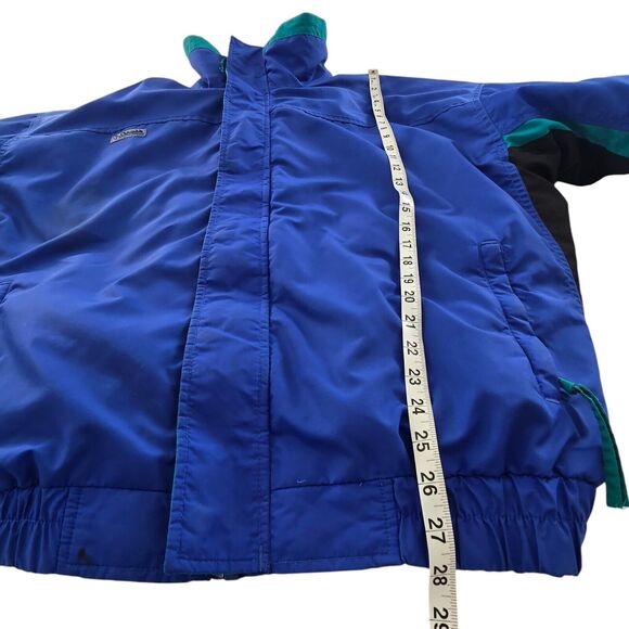 VTG 90s Columbia Jacket Bugaboo 3 In 1 Ski Snow Mens XL Blue Black Teal Retro - Picture 14 of 14